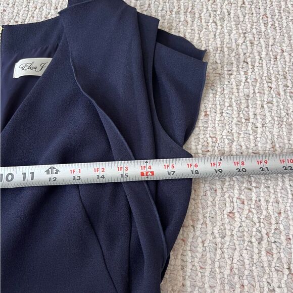 Eliza J Signature Stretch Crepe Solid Midi Dress - Picture 12 of 16